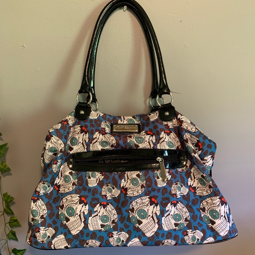 Betsy Johnson Sugar Skull Weekender Bag
